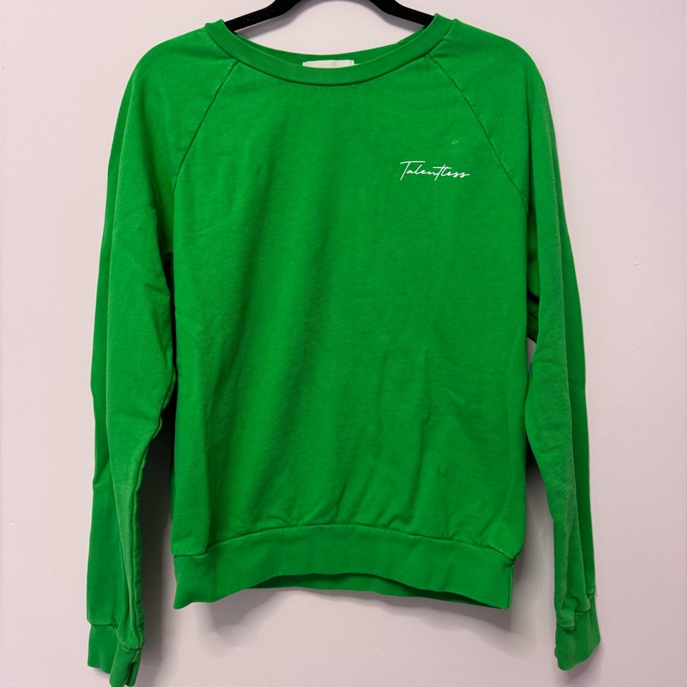 TALENTLESS Bright Green Sweatshirt